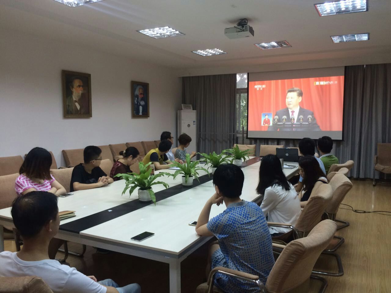 【两学一做】beat365英国官方网站组织观看建党95周年庆祝大会